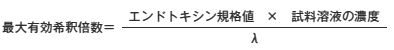 最大有効希釈倍数