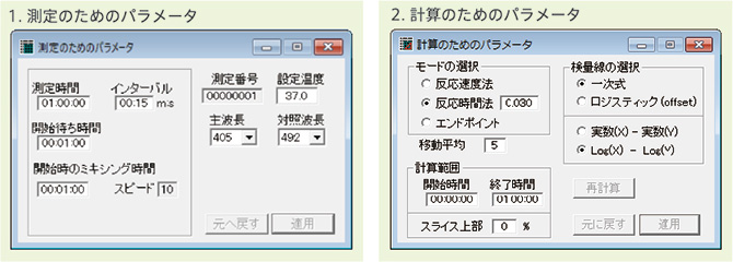 カイネティック比色法(反応時間法)